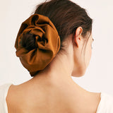 Oversized Hair Band Smooth Satin French Style