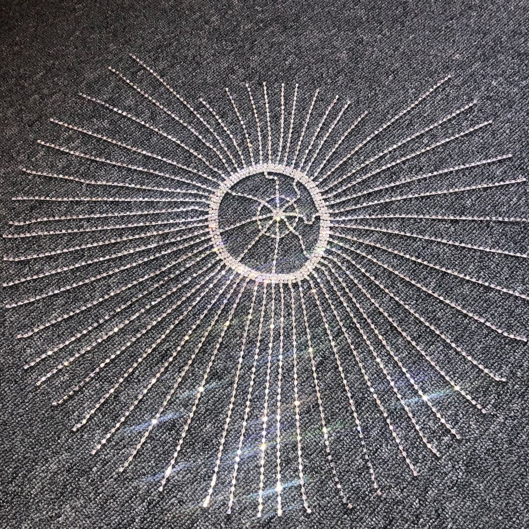 Rhinestone Tassel Headpiece Statement Hair Accessory