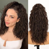 Women's Wig Curly Wavy Hair Extension Horse Tail Hair Extension 18inch