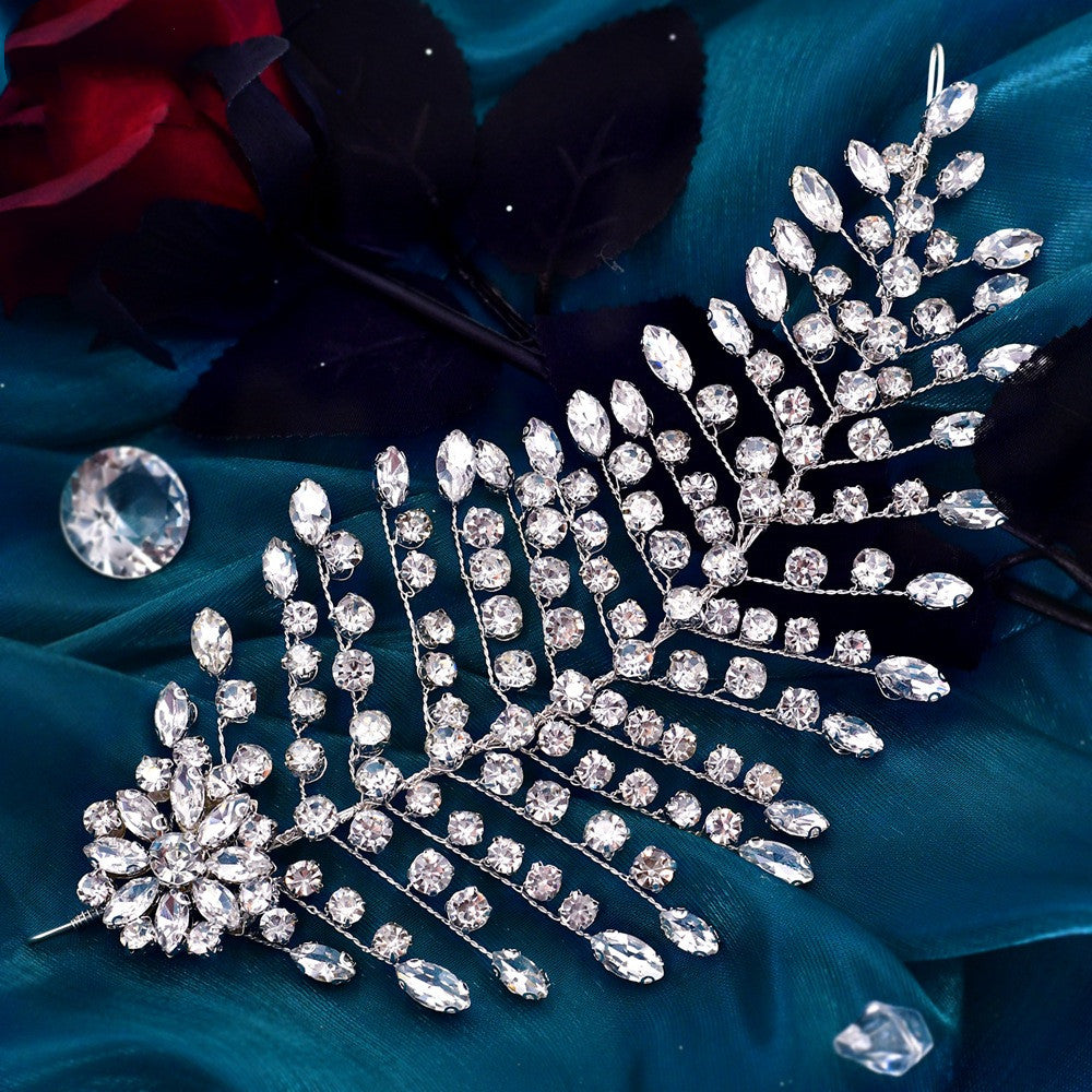 Rhinestone Bridal Hair Clips for Wedding Updo