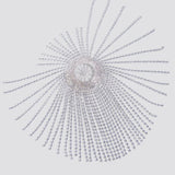 Rhinestone Tassel Headpiece Statement Hair Accessory