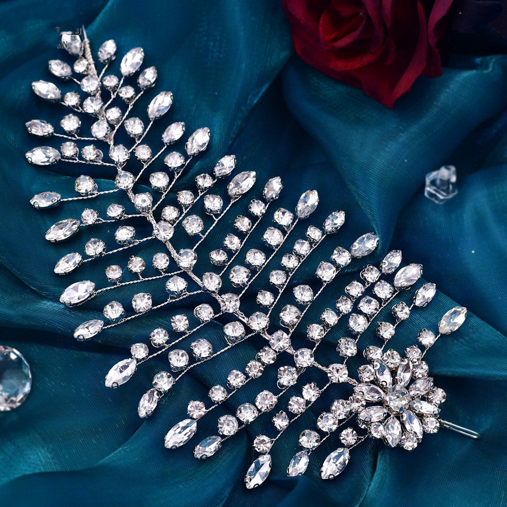 Rhinestone Bridal Hair Clips for Wedding Updo