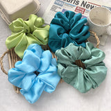Oversized Hair Band Smooth Satin French Style