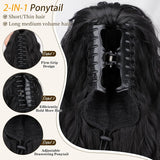 Women's Wig Curly Wavy Hair Extension Horse Tail Hair Extension 18inch