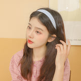 Wide Houndstooth Headband Trendy Hair Accessory