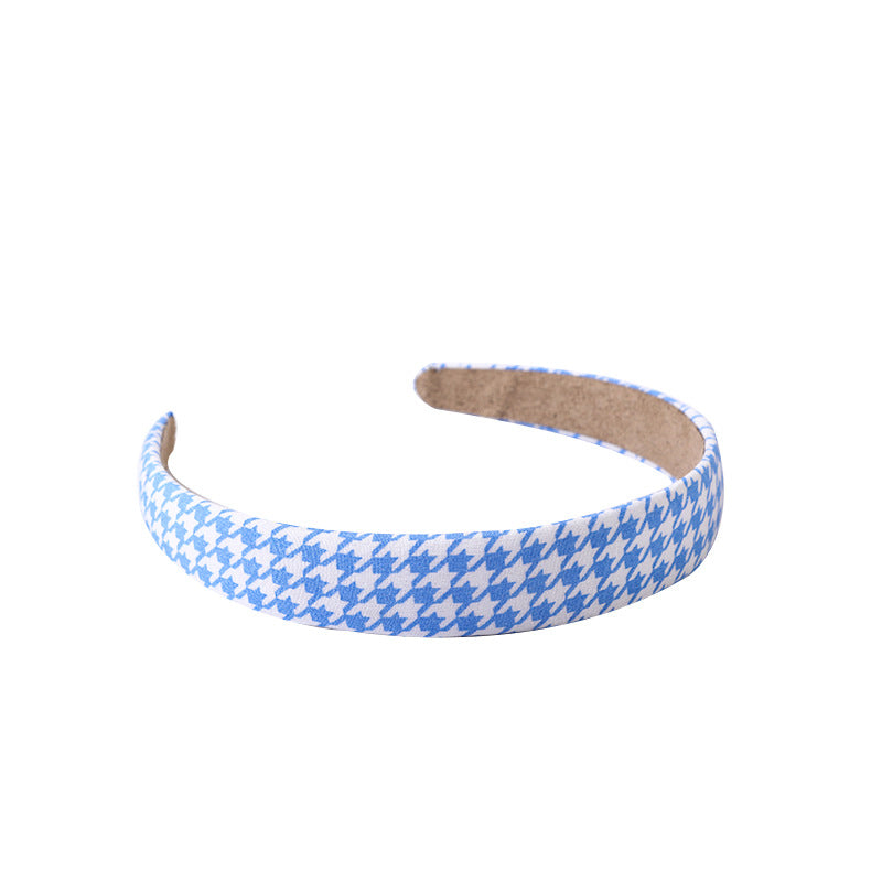Wide Houndstooth Headband Trendy Hair Accessory